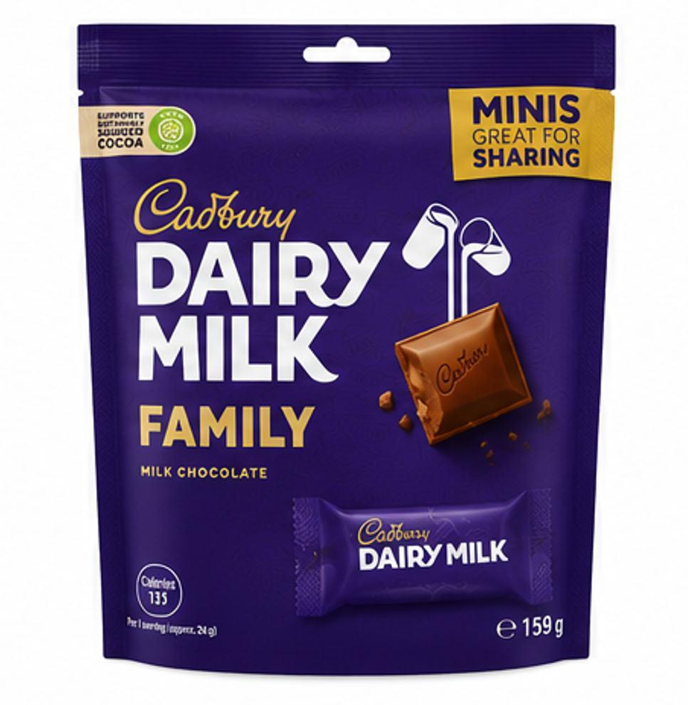 Cadbury Dairy Milk Minis Family Sharebag  (x13)